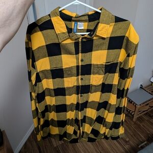 Mens H&M Checkered Plaid Shirt
